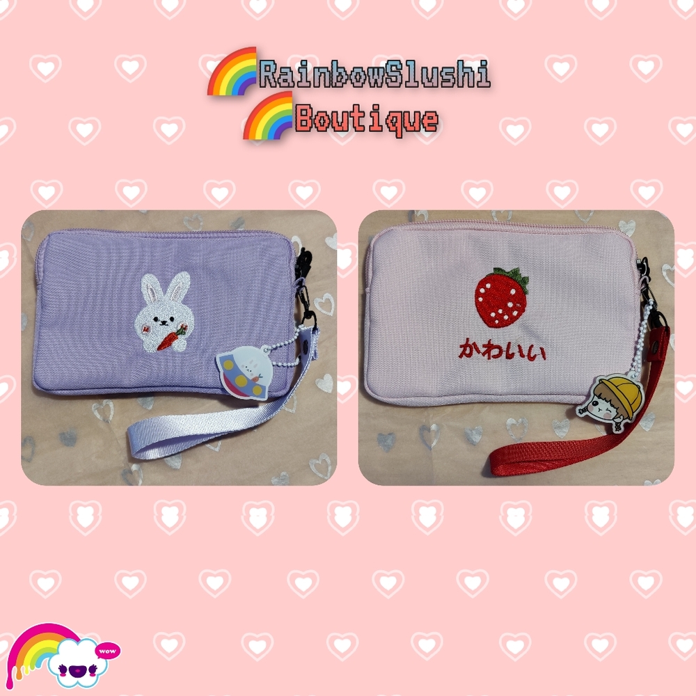 🌈Kawaii Wristlet w/ Keychain